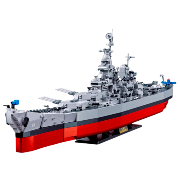 Constructor Sluban Military ship Navă/ Gray photo 3