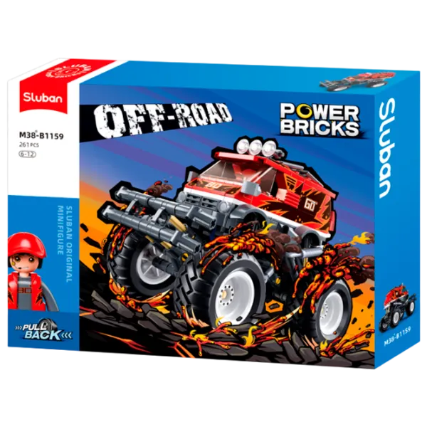 Constructor Sluban Monster Truck Transport/ Red photo 1