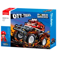 Constructor Sluban Monster Truck Transport/ Red