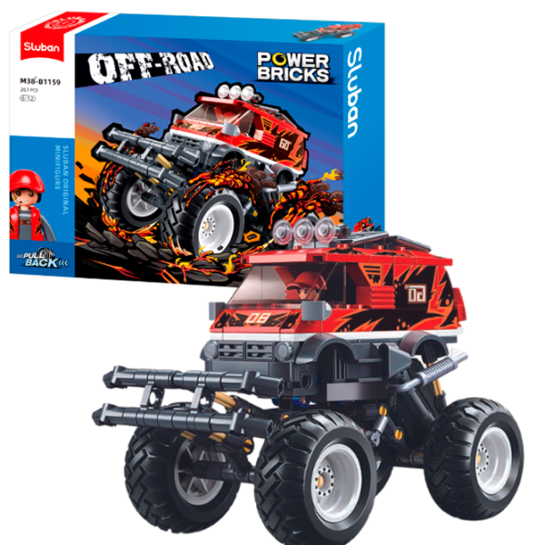 Constructor Sluban Monster Truck Transport/ Red photo 2