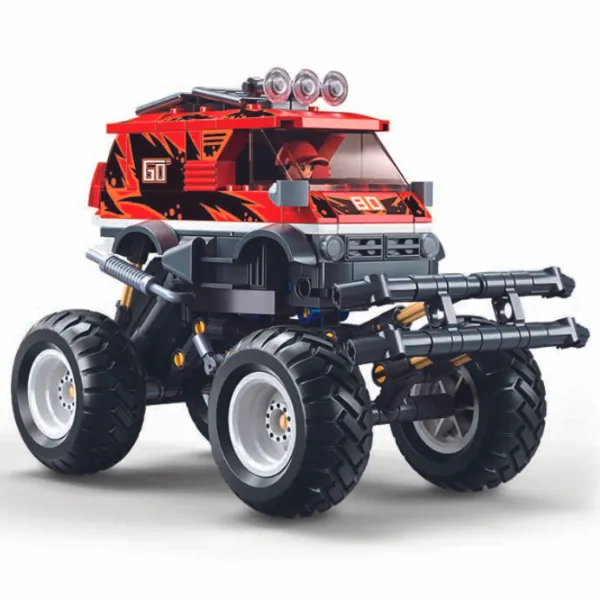Constructor Sluban Monster Truck Transport/ Red photo 3