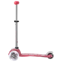 Trotinetă pentru copii cu trei roți Micro Mini Deluxe Fairy Glitter LED (MMD208) 50 kg/ Pink photo 2