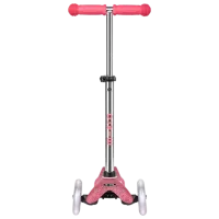 Trotinetă pentru copii cu trei roți Micro Mini Deluxe Fairy Glitter LED (MMD208) 50 kg/ Pink photo 3