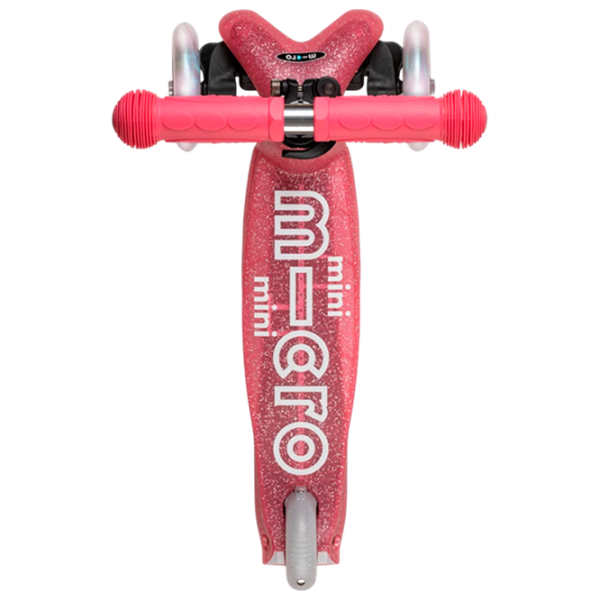 Trotinetă pentru copii cu trei roți Micro Mini Deluxe Fairy Glitter LED (MMD208) 50 kg/ Pink photo 4