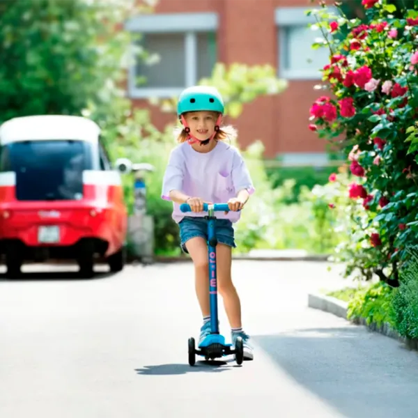 Trotinetă pentru copii cu două roți Micro Smart (MMD127) 50 kg/ Aqua photo 6
