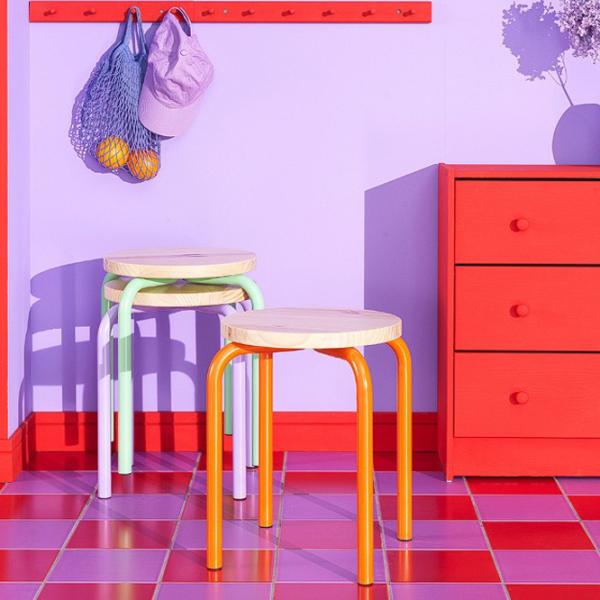 Taburetă Ikea Domsten Orange photo 4