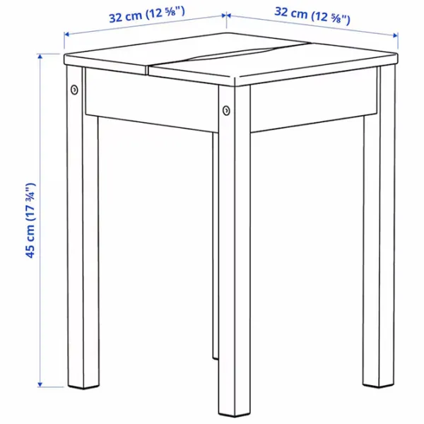 Табурет Ikea Hauga Серый photo 6