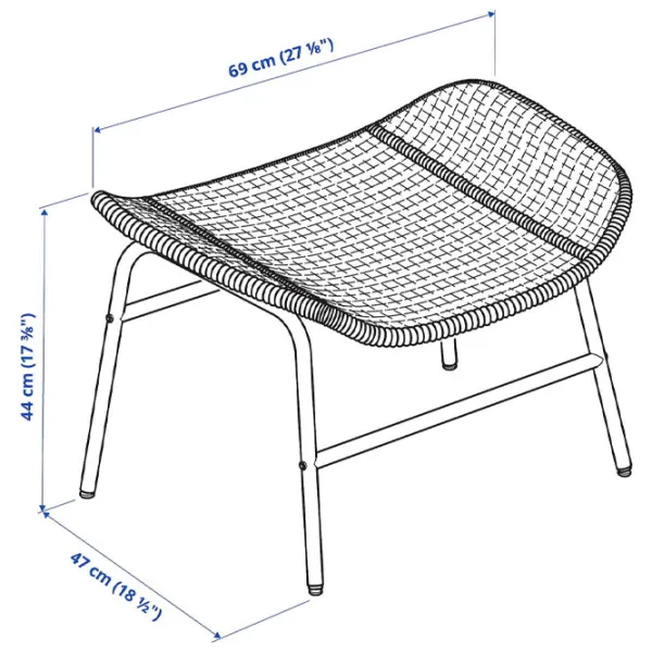 Taburetă Ikea Fryksas  Wood photo 2