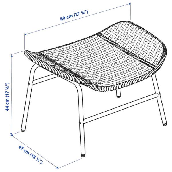 Taburetă Ikea Fryksas  Wood photo 2