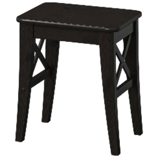 Табурет Ikea Inglof Тёмно-коричневый photo 1