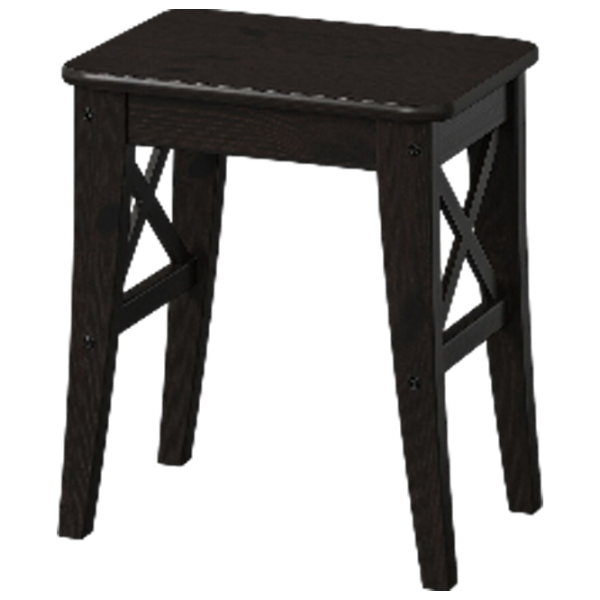 Табурет Ikea Inglof Тёмно-коричневый photo 1