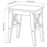 Табурет Ikea Inglof Тёмно-коричневый photo 2