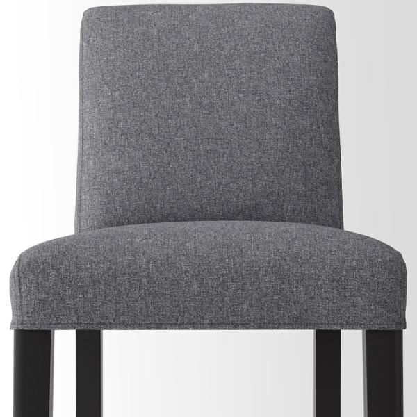 Барный стул Ikea Bergmund/Gunnared  Текстиль / Массив / Черный photo 2