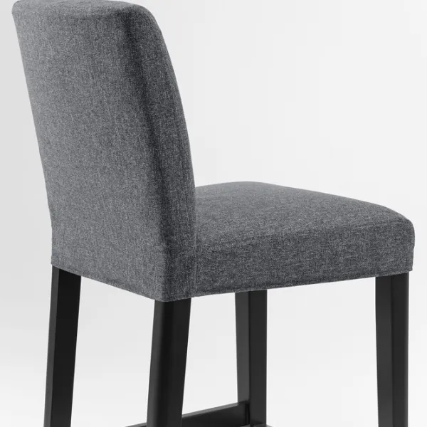 Барный стул Ikea Bergmund/Gunnared  Текстиль / Массив / Черный photo 4