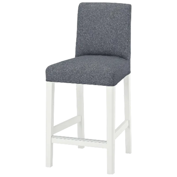 Барный стул Ikea Bergmund/Gunnared  Текстиль / Массив / Белый photo 1 Барный стул Ikea Bergmund/Gunnared  Текстиль / Массив / Белый photo 1