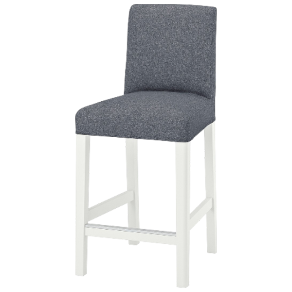Барный стул Ikea Bergmund/Gunnared  Текстиль / Массив / Белый photo 1 Барный стул Ikea Bergmund/Gunnared  Текстиль / Массив / Белый photo 1