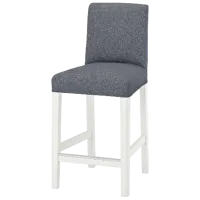 Барный стул Ikea Bergmund/Gunnared  Текстиль / Массив / Белый