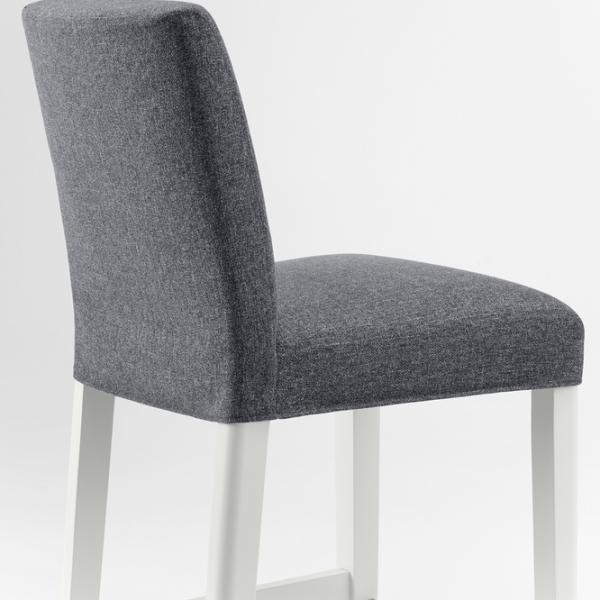 Барный стул Ikea Bergmund/Gunnared  Текстиль / Массив / Белый photo 5 Барный стул Ikea Bergmund/Gunnared  Текстиль / Массив / Белый photo 5