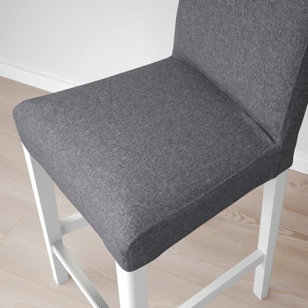 Барный стул Ikea Bergmund/Gunnared  Текстиль / Массив / Белый photo 6 Барный стул Ikea Bergmund/Gunnared  Текстиль / Массив / Белый photo 6