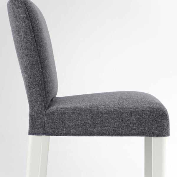 Барный стул Ikea Bergmund/Hallarp  Текстиль / Массив / Белый photo 2 Барный стул Ikea Bergmund/Hallarp  Текстиль / Массив / Белый photo 2