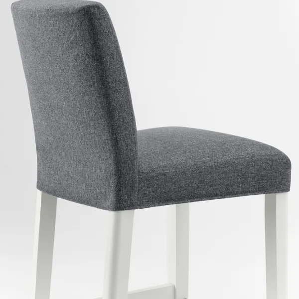 Барный стул Ikea Bergmund/Hallarp  Текстиль / Массив / Белый photo 4 Барный стул Ikea Bergmund/Hallarp  Текстиль / Массив / Белый photo 4