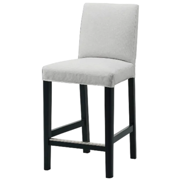 Барный стул Ikea Bergmund/Orrsta  Текстиль / Массив / Черный photo 1
