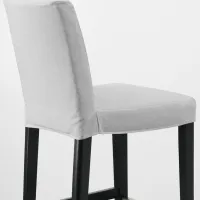 Барный стул Ikea Bergmund/Orrsta Текстиль / Массив / Черный photo 4