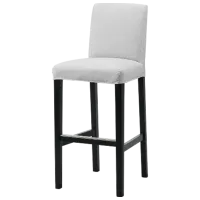 Барный стул Ikea Bergmund/Orrsta  Текстиль / Массив / Черный