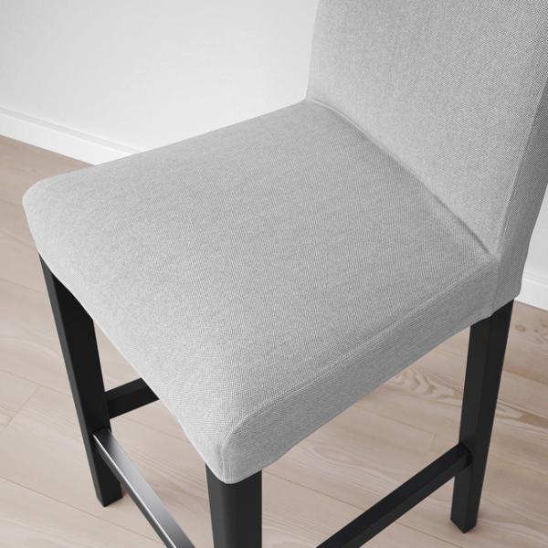 Scaun de bar Ikea Bergmund/Orrsta Textil / Masiv / Black photo 5