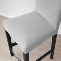 Барный стул Ikea Bergmund/Orrsta Текстиль / Массив / Черный photo 5