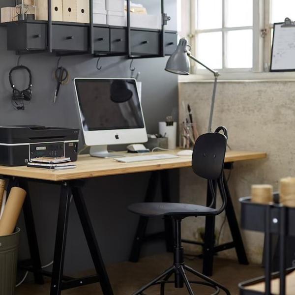 Scaun de birou Ikea Kullaberg Lemn/ Black  photo 6