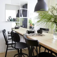 Scaun de birou Ikea Kullaberg Lemn/ Black photo 7
