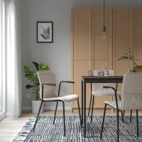 Scaun de birou Ikea Laktare Stofă/ Beige Black photo 5