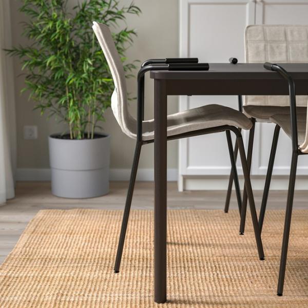 Scaun de birou Ikea Laktare Stofă/ Beige Black photo 6