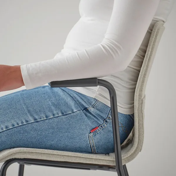 Scaun de birou Ikea Laktare Stofă/ Beige Black photo 8