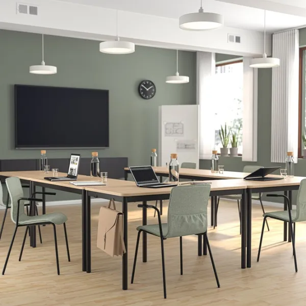 Scaun de birou Ikea Laktare Stofă/ Light green Black photo 7