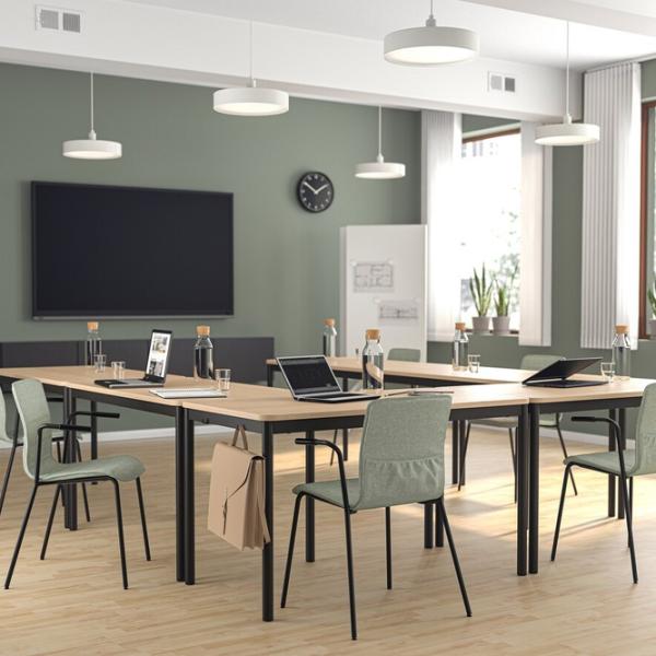 Scaun de birou Ikea Laktare Stofă/ Light green Black photo 7