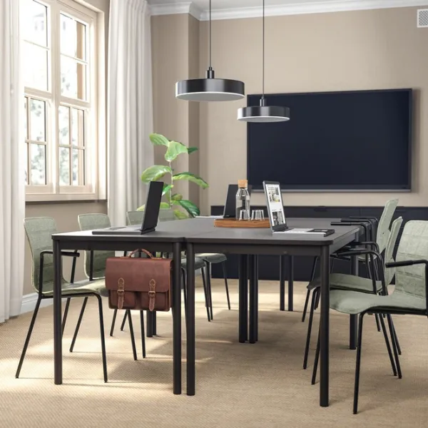 Scaun de birou Ikea Laktare Stofă/ Light green Black photo 8