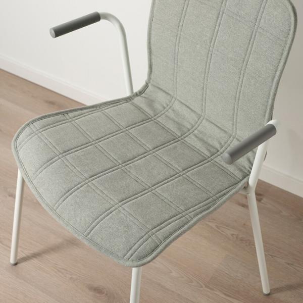 Scaun de birou Ikea Laktare Stofă/ Light green White photo 5