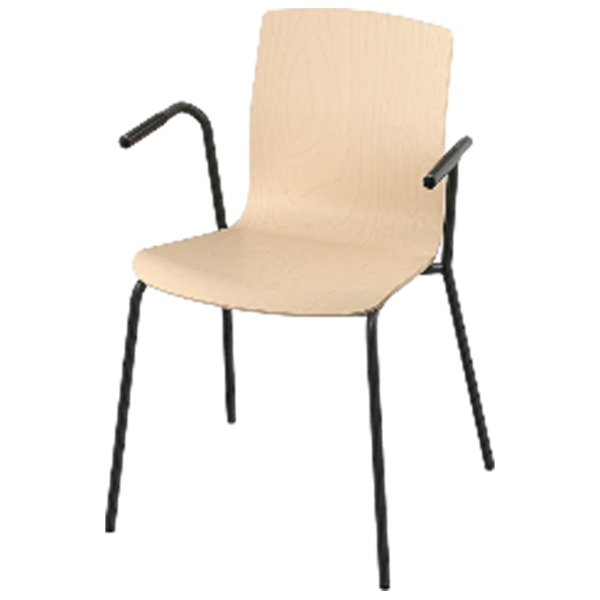 Scaun de birou Ikea Laktare Lemn/ Birch Black photo 1