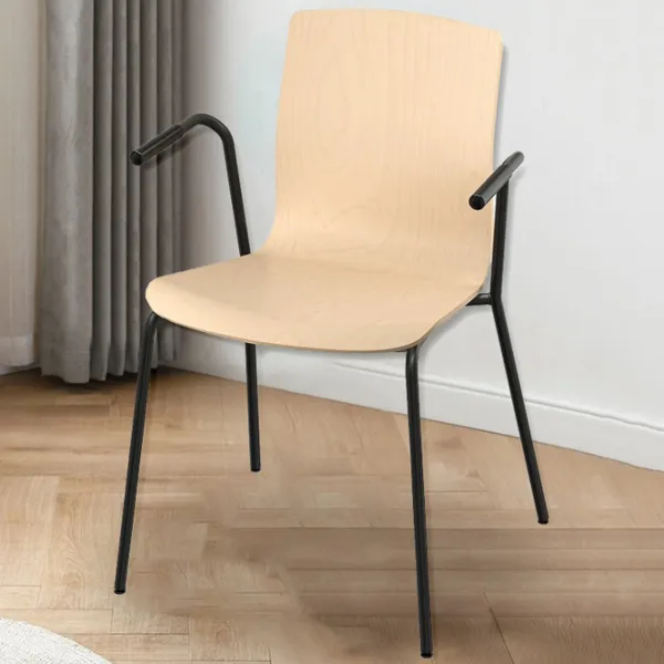 Scaun de birou Ikea Laktare Lemn/ Birch Black photo 2