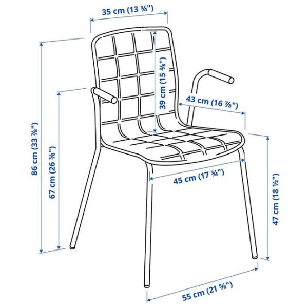 Scaun de birou Ikea Laktare Stofă/ Gray White photo 2