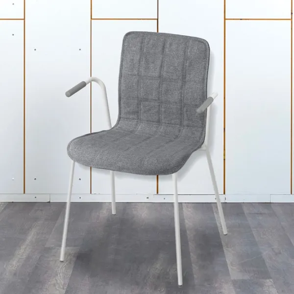 Scaun de birou Ikea Laktare Stofă/ Gray White photo 3