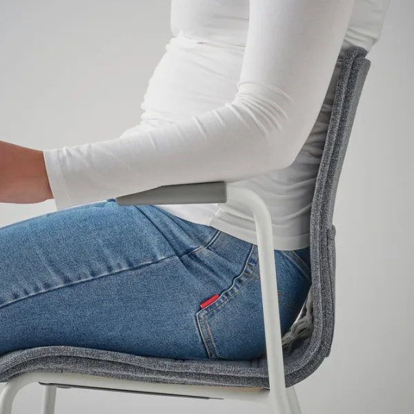 Scaun de birou Ikea Laktare Stofă/ Gray White photo 5