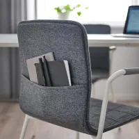 Scaun de birou Ikea Laktare Stofă/ Gray White photo 6