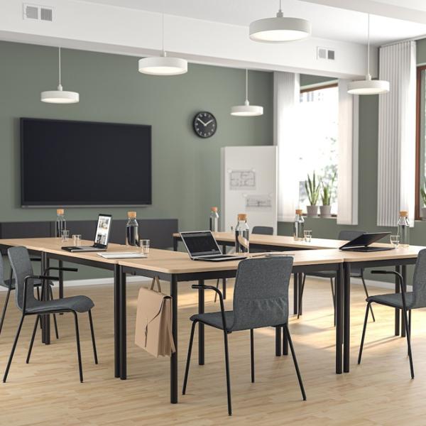 Scaun de birou Ikea Laktare Stofă/ Gray Black photo 6