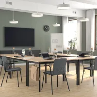 Scaun de birou Ikea Laktare Stofă/ Gray Black photo 6