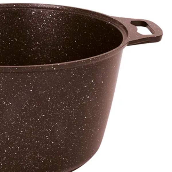 Кастрюля Kukmara КМК82А 8л Алюминий / Granite red photo 3
