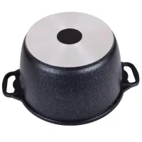 Кастрюля Kukmara КМТ82-1А 8л Алюминий / Черный photo 4