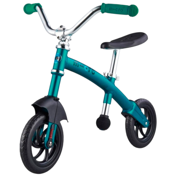 Bicicletă fără pedale Micro G-Bike Chopper Deluxe 7.8"   / Aqua Black photo 1 Bicicletă fără pedale Micro G-Bike Chopper Deluxe 7.8"   / Aqua Black photo 1
